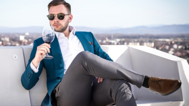 Blue Suit Matching Shoes